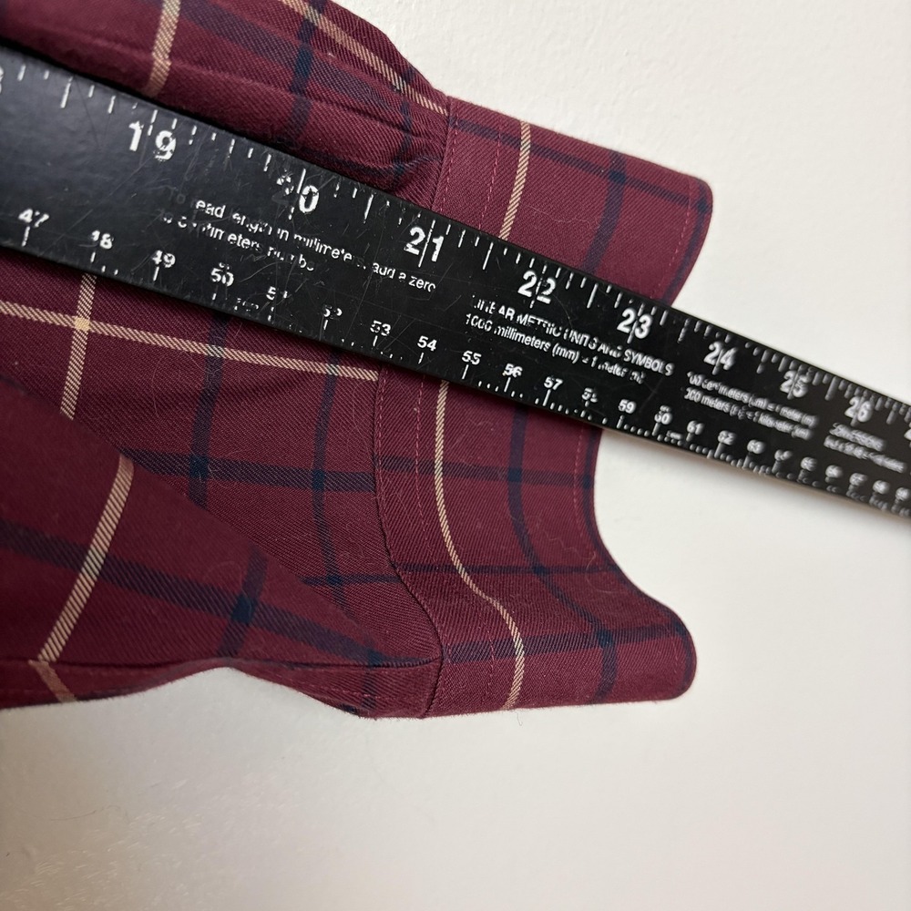 Brooks Brothers Shirt Mens Large Red Plaid Non Iron 346 Button Down Cotton - Picture 7 of 8